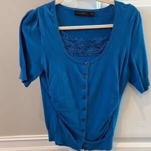 The Limited Women's Teal Button-Up Blouse